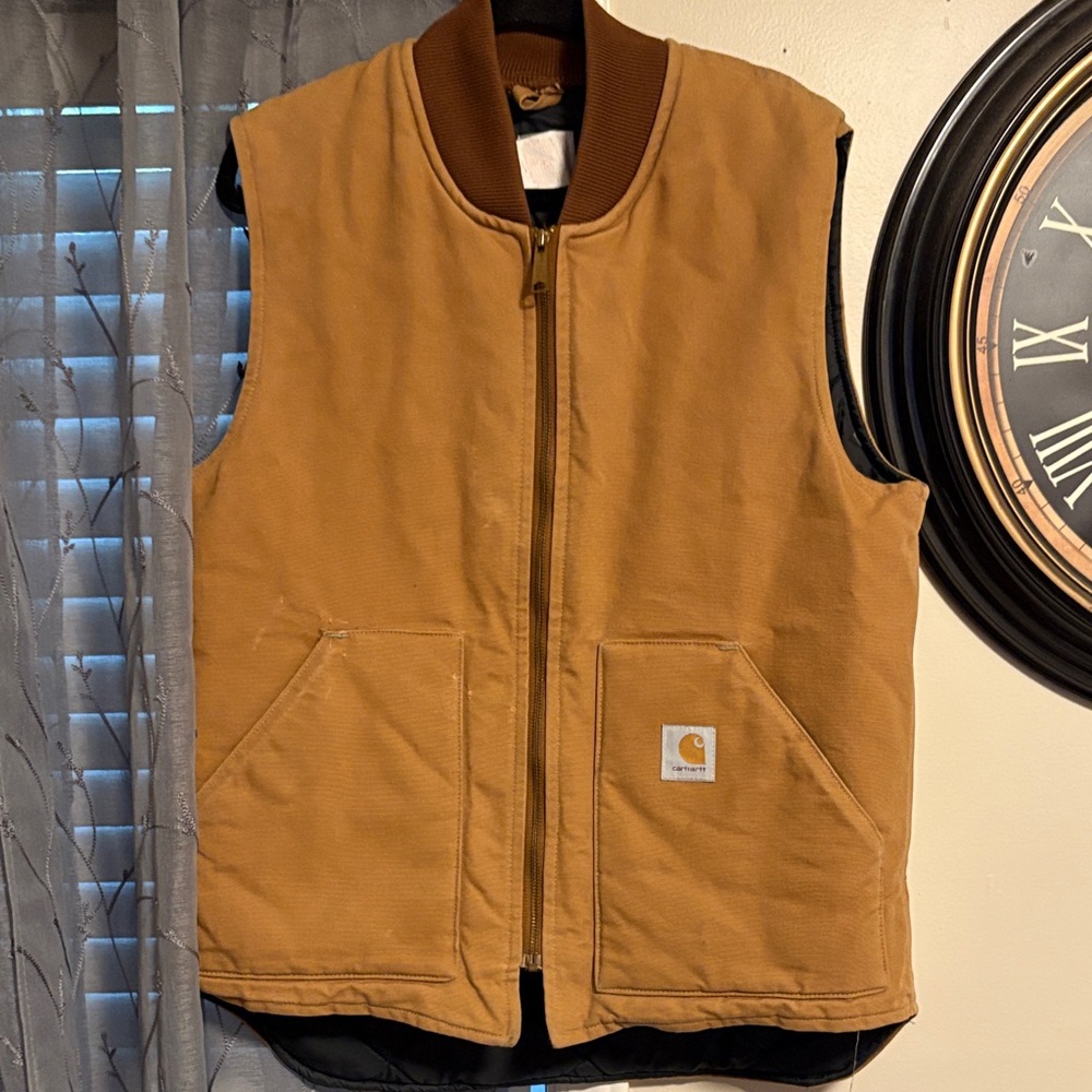 Carhartt Men's Tan Work Vest large tall